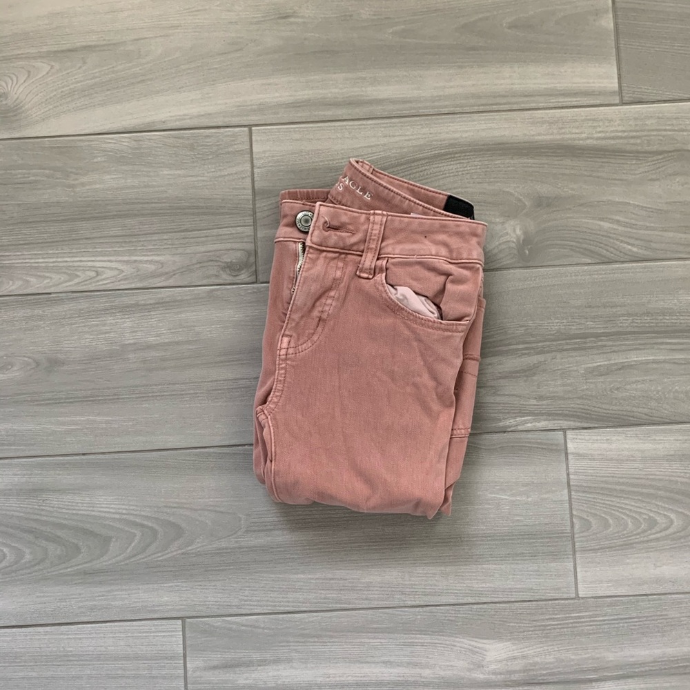 american eagle pink pants